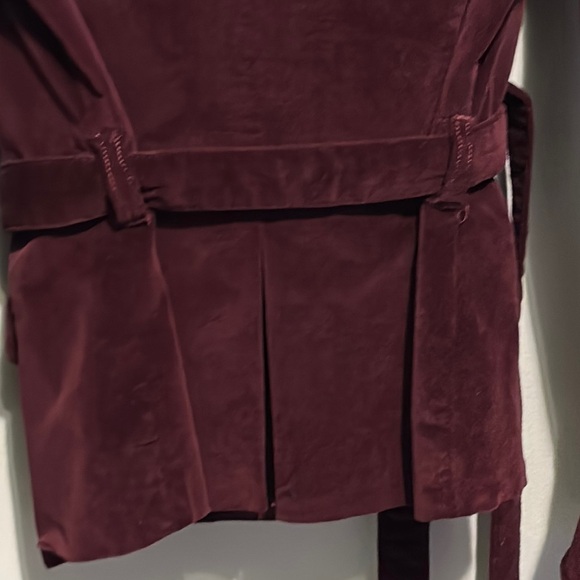 * (23) Vintage Burgundy Velvet Women's Jacket - Picture 7 of 8